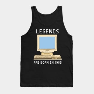 Legends are born in 1983 Funny Birthday. Tank Top